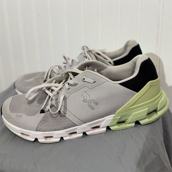 On Running Cloudswift Men’s 12.5 US Gray Lime Green Sneakers Athletic Shoes - Picture 1 of 8
